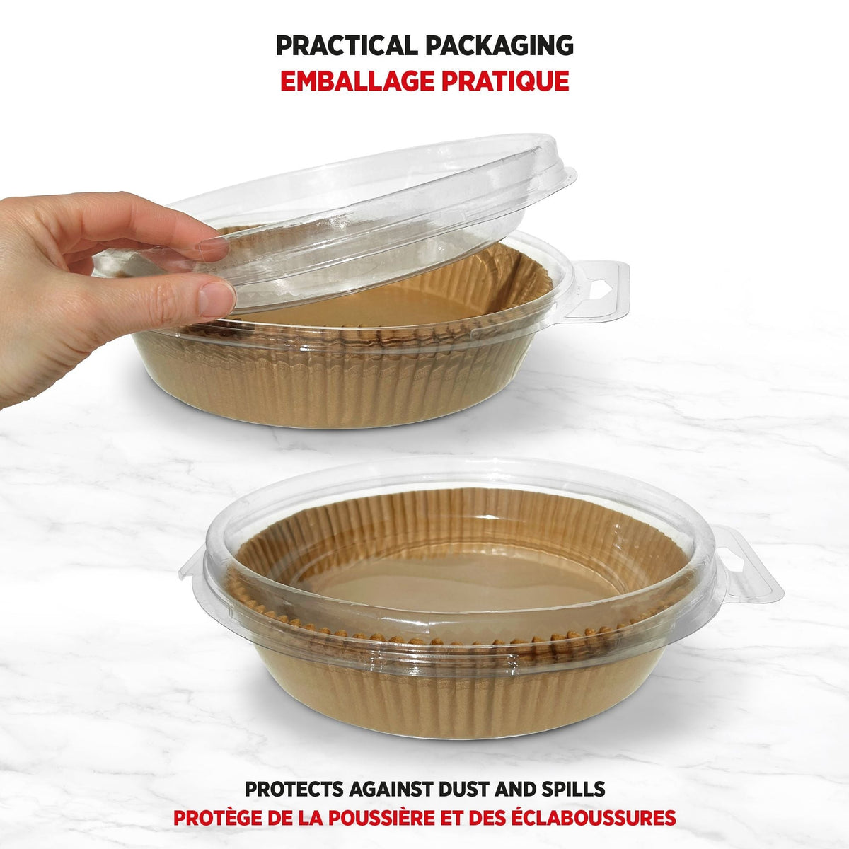Round Non-Stick Parchment Paper Air Fryer Liner, 50-pk Y2P8 - product image 4