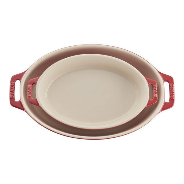 Oval 2 piece Baking Set Cherry R9D9