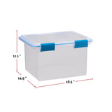 Clear Storage Box with Gasketed Lid, 30-L C3B8 - product image 4