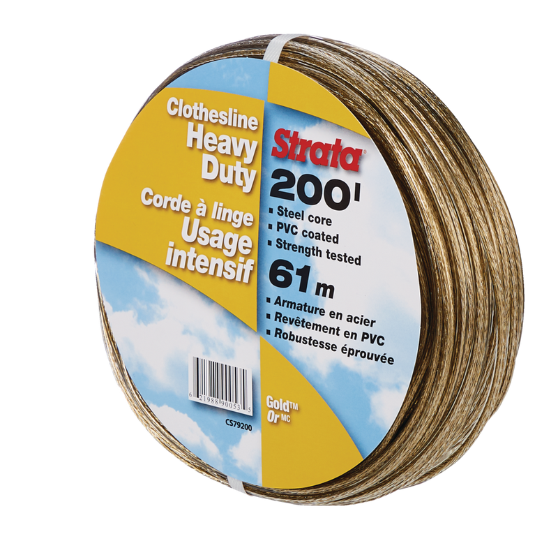 Gold Heavy Duty Clothesline, 200-ft C3A0