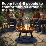 Decor Rustic Cast Iron Fire Bowl, 30-in N3B3 - product image 6