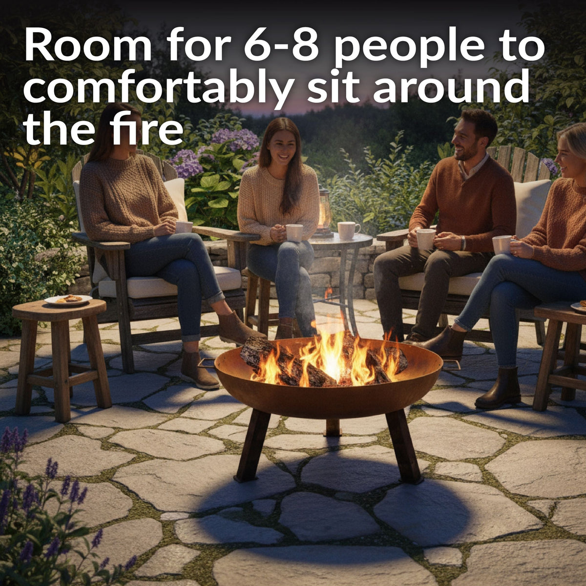 Decor Rustic Cast Iron Fire Bowl, 30-in N3B3 - product image 6