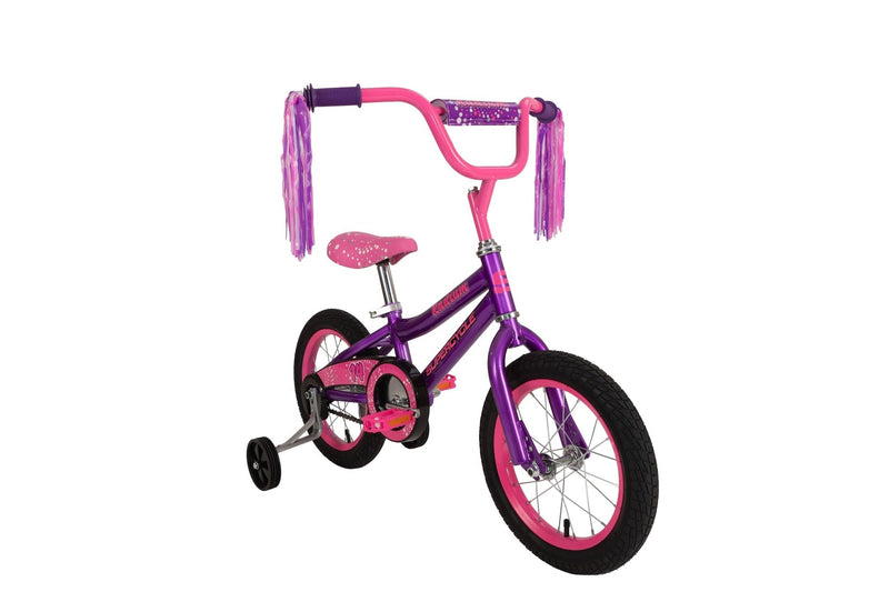 Radium Kids' Bike with Training Wheels, Purple, 14-in Q3P1