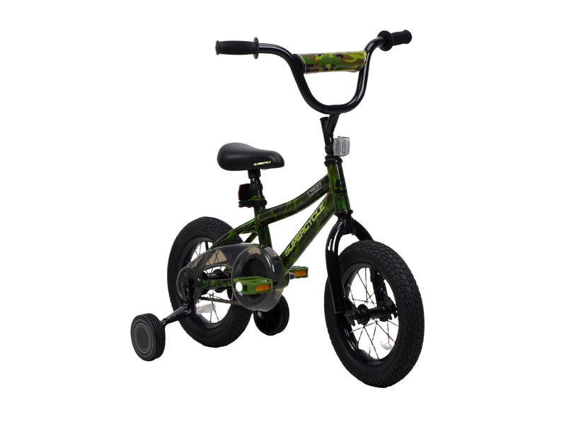 Youth Bike with Hi-Ten Steel Frame, 12-in, Camo S9B3