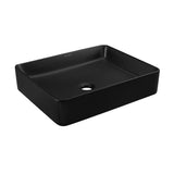Concorde Rectangle Ceramic Vessel Sink, Matte Black U7V8 - product image 1