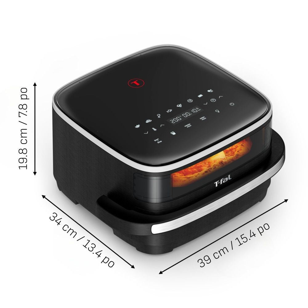 Easy Fry XL Surface Air Fryer, 10-in-1, Large Air Fryer, Super-Sized Cooking Surface, Compact Format, 4L / 4.2Qt, Black V3K8 - product image 8