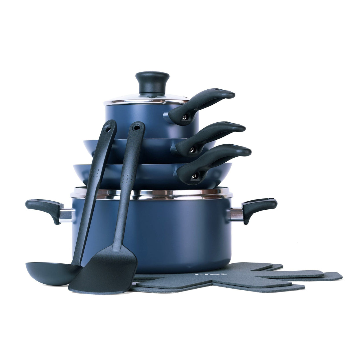 Viva Aluminum Non-Stick Cookware Set, Blue, 10-pc B0C6 - product image 3