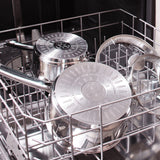 Viva Stainless Steel Cookware Set, Dishwasher & Oven Safe, Pots and Pans Set, 10-pc Q4P3 - product image 5