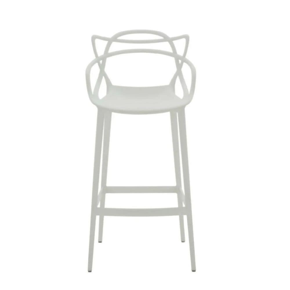Me Home White Molded Polypropylene Keeper Stool V7Y6 - product image 1