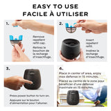 E-ZoneGuard Patio Rechargeable Mosquito Repeller with 12-Hr Refill and 5.5-Hr Battery, Charcoal L6U7 - product image 4