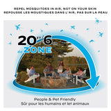 E-ZoneGuard Patio Rechargeable Mosquito Repeller with 12-Hr Refill and 5.5-Hr Battery, Charcoal L6U7 - product image 5
