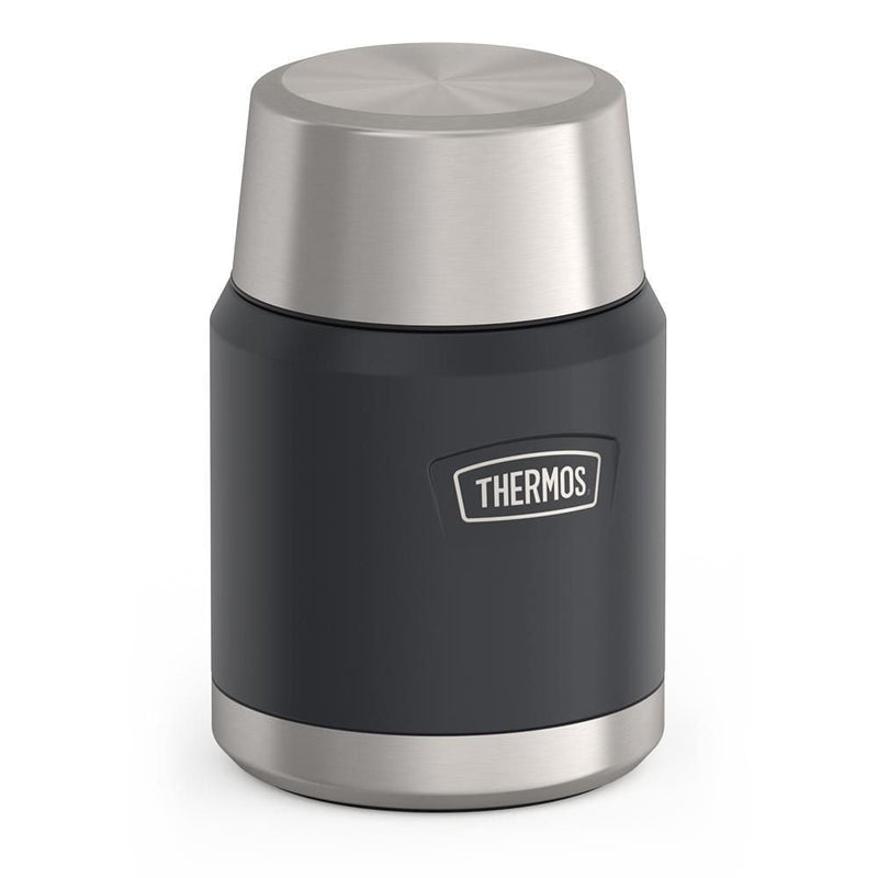Stainless Steel Food Storage Flask Jar with Spoon, 16-oz (491-mL), Various Colours U1G7