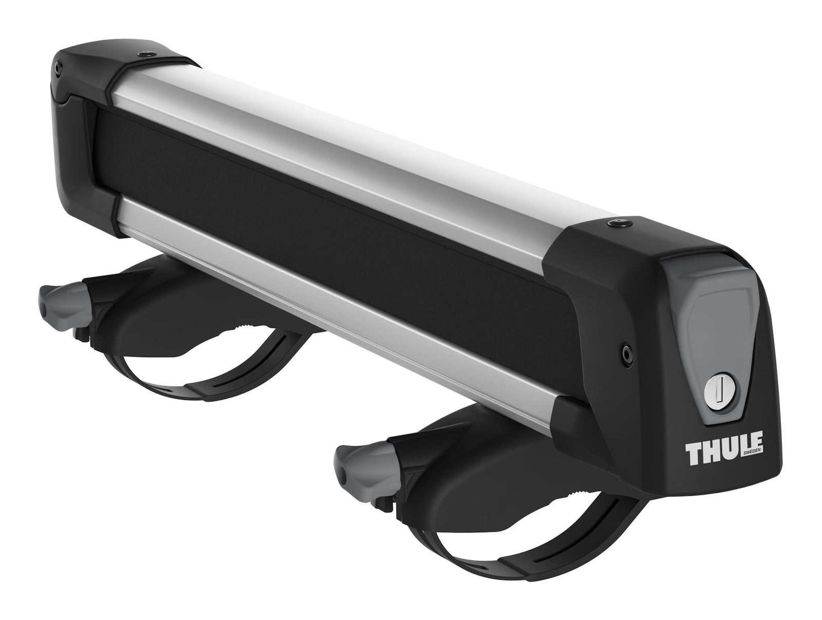 SnowPack Stainless Steel Roof Top Mount Ski/Snowboard Rack, Large, Black, 2-pc X7L4 - product image 5