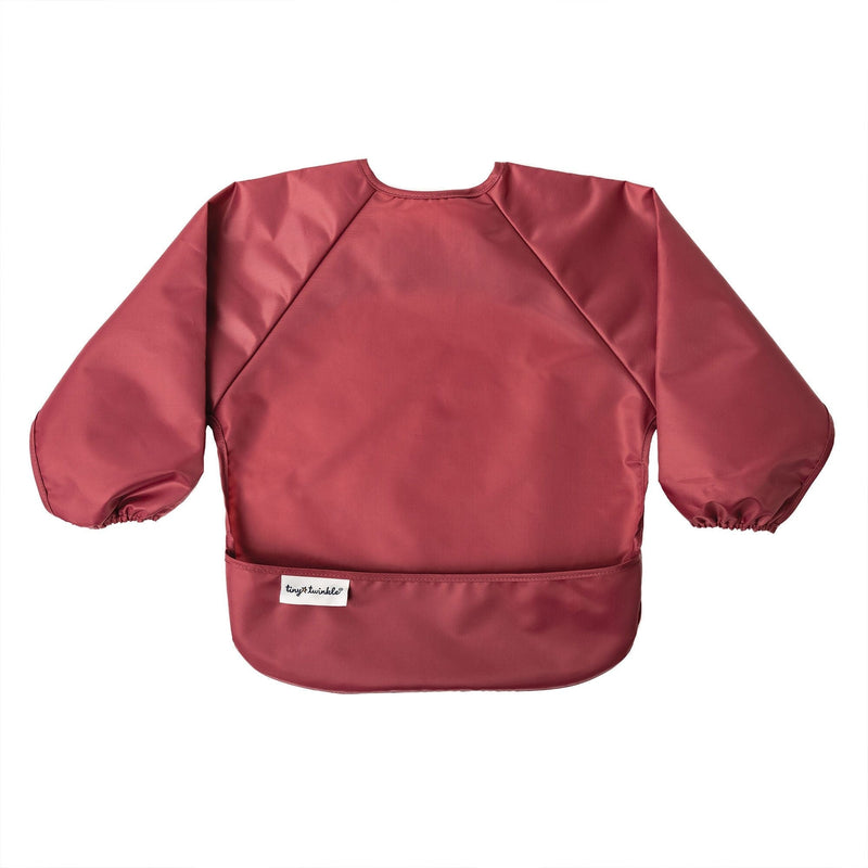 Twinkle Mess-Proof Apron Bibs, Rose Burgundy, 2-pk H4D0