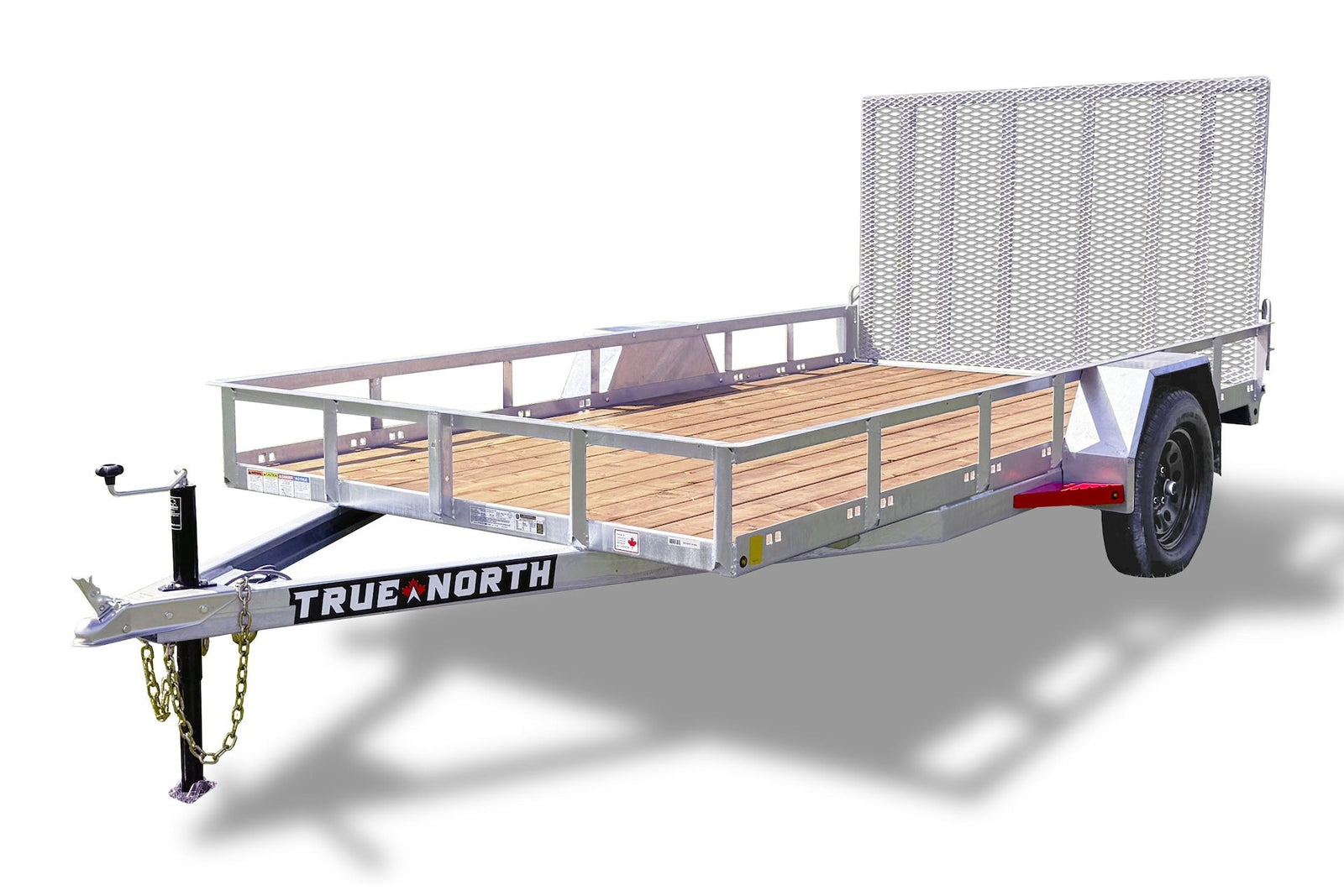 77-in x 12-ft Utility Trailer With Gate, Silver L4J6 - product image 1
