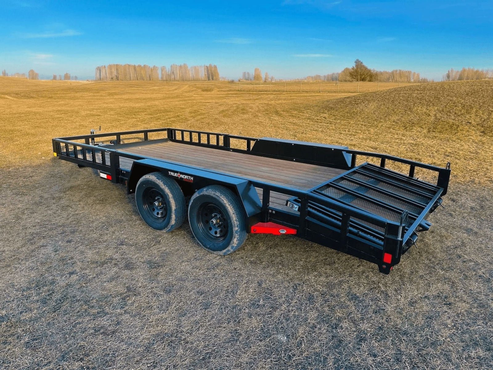 83-in x 16-ft Tandem Axle Utility Trailer, Black Q7J9 - product image 2