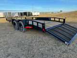 83-in x 16-ft Tandem Axle Utility Trailer, Black Q7J9 - product image 4