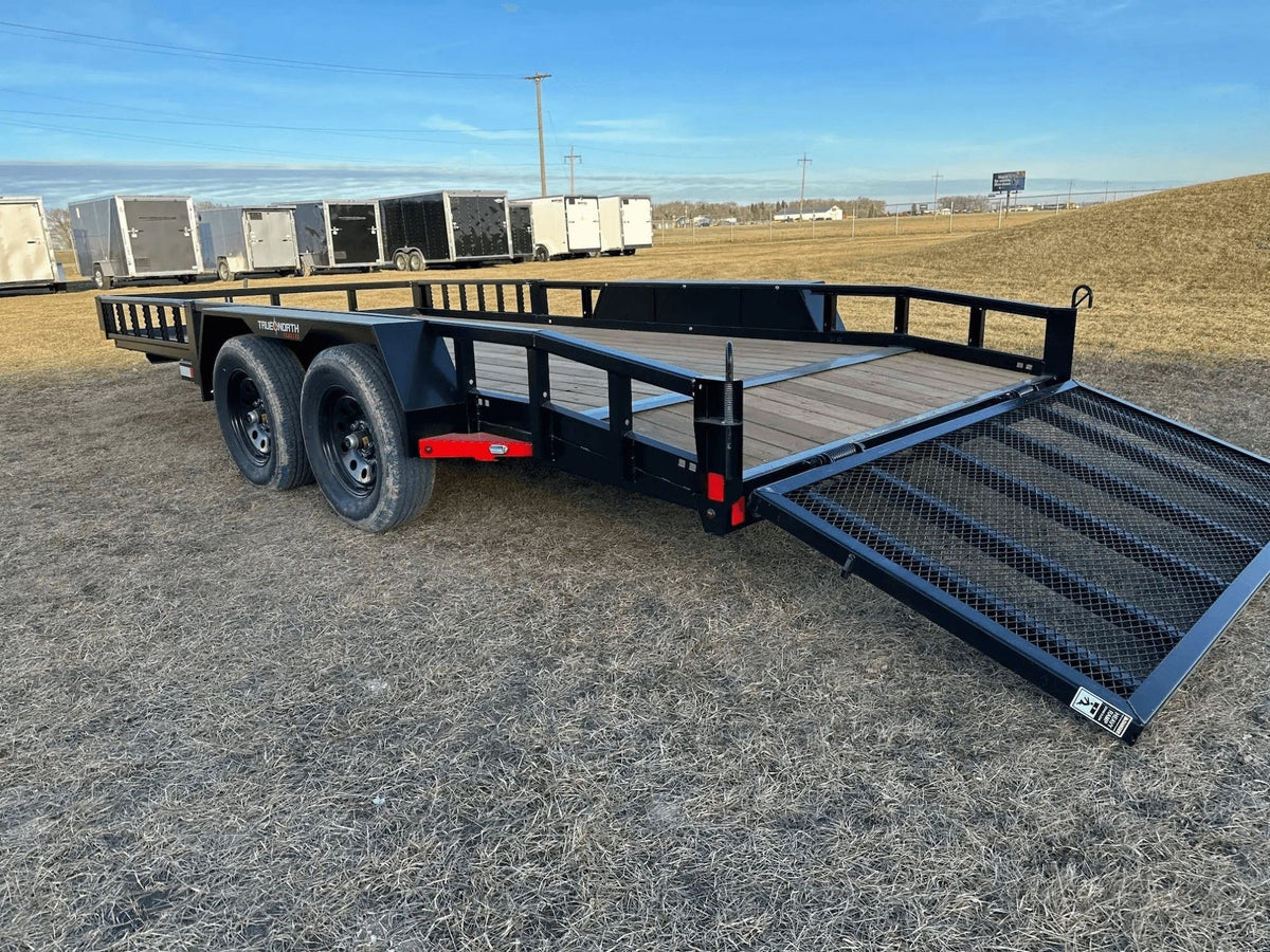 83-in x 16-ft Tandem Axle Utility Trailer, Black Q7J9 - product image 4
