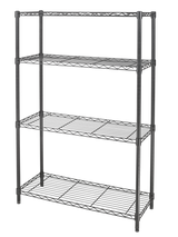 type A Metal 4-Tier Adjustable Wire Storage Shelves/Unit, Black M9U6 - product image 1