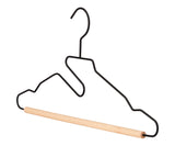 type A Metal Wire Hanger with Wooden Bar & Cutout, 3-pk O8L1 - product image 1