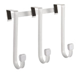 Type A Modern Over-The-Door Triple Hook, White, 9-in D4O4 - product image 1