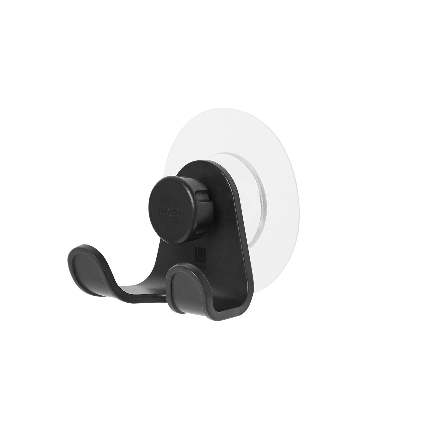 Flex Adhesive Rust-Resistant Double Shower Hook, Black X9R3 - product image 1