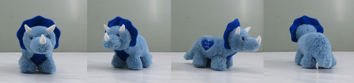 Valentine's Day Blue Plush Dinosaur Stuffed Toy Gift, 14.5-in K0T2 - product image 1