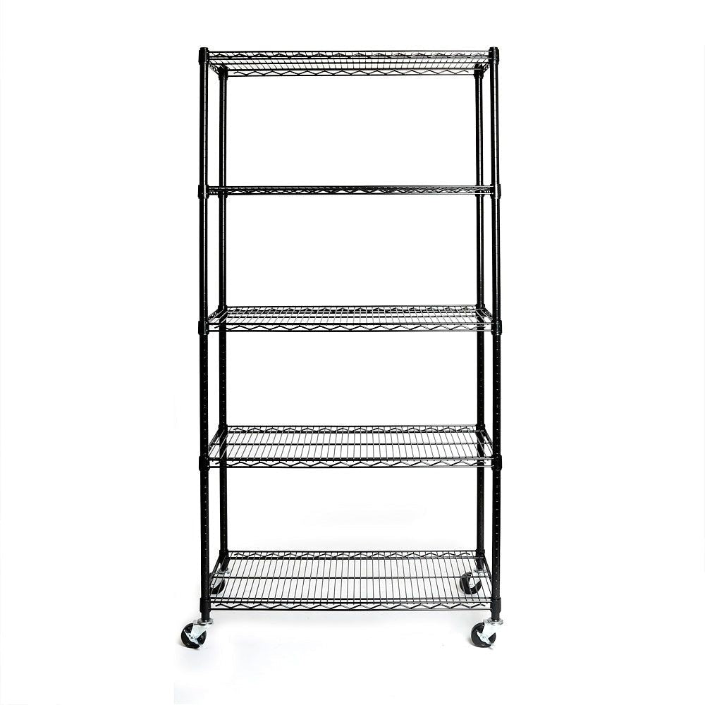 Classics 5-Tier NSF Steel Shelving, 36-in x 18-in x 72-in, Black P1P6 - product image 1