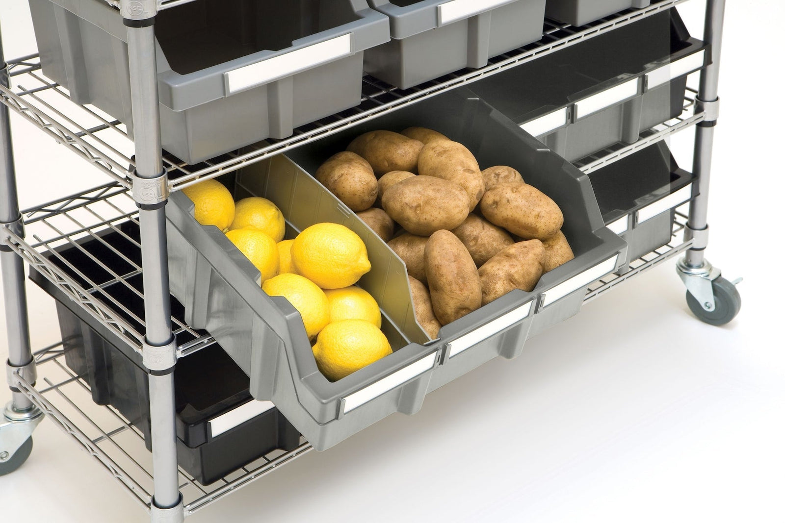 Classics 7-Tier NSF 16-Bin Rack Shelving, 36-in x 14-in x 56-in B0U5 - product image 7