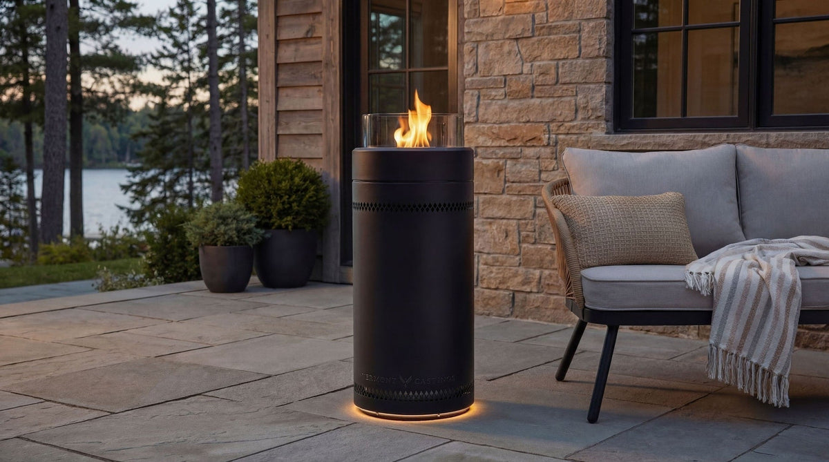 LP Gas Fire Column with LED Glow Ring D4U1 - product image 6