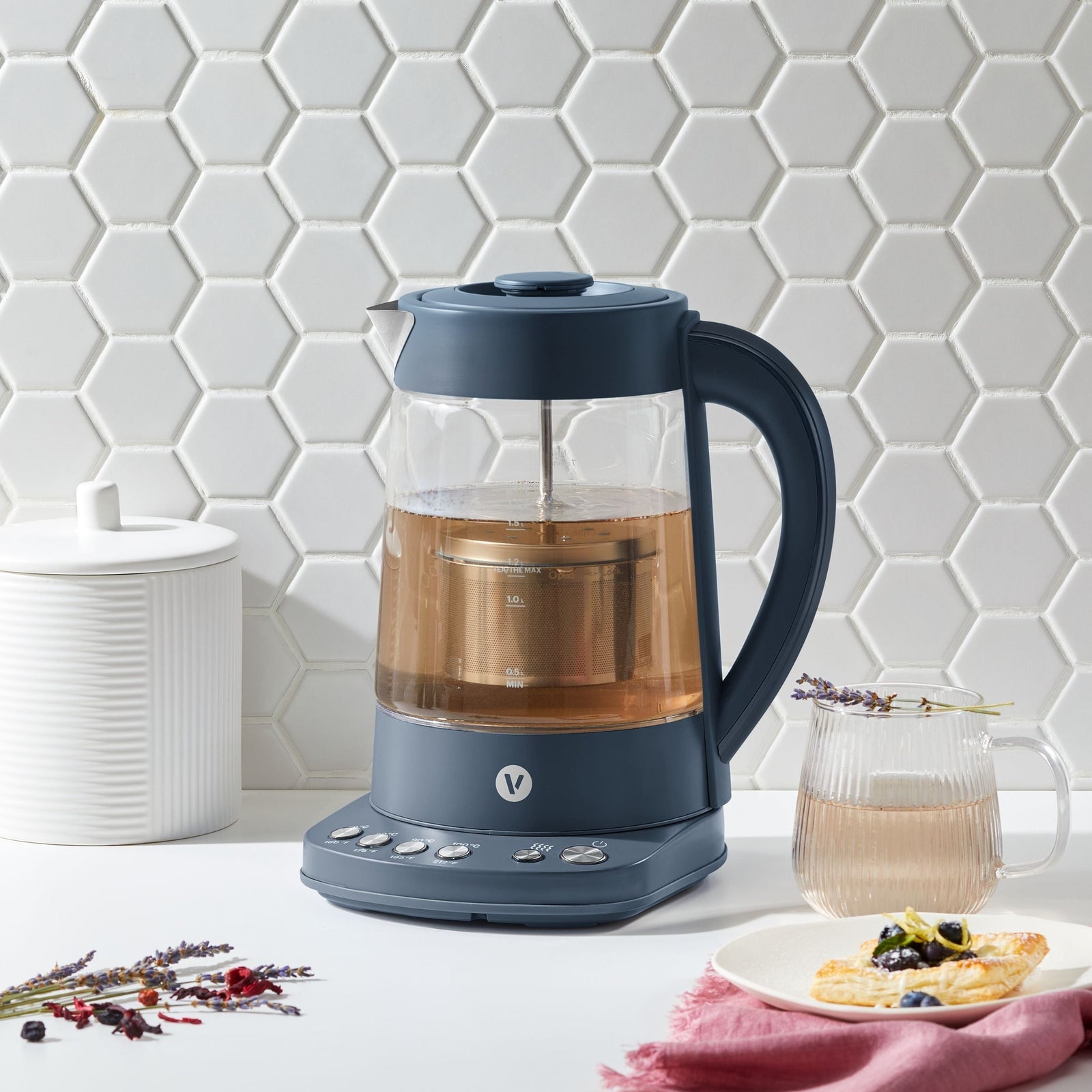 Colour Series Electric Variable Temperature Steeping Kettle, Bluefin, 1.7-L Y6G3 - product image 5