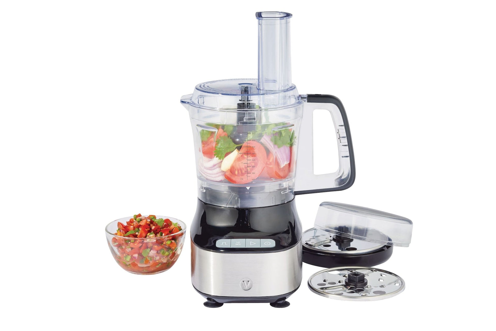 Compact 3-Cup Mini Food Chopper with Storage Case, Silver O9E3 - product image 1