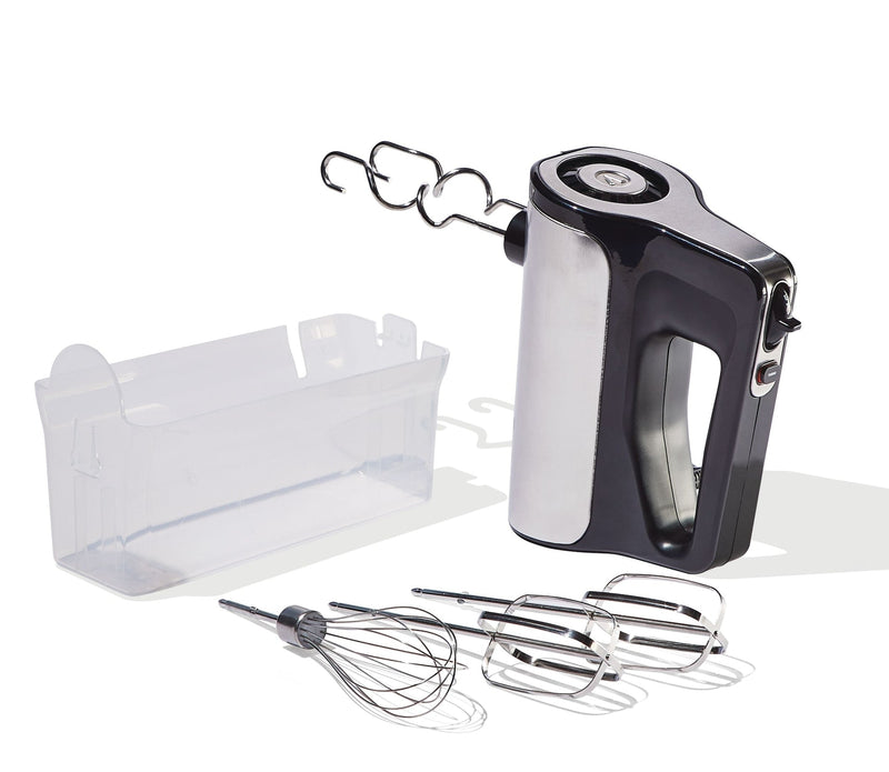 Variable Speed Hand Mixer with Storage Case, Includes Attachments, Black D6M9