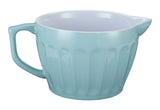 White/Blue Ceramic Batter Bowl, 2.5-qt V7P9 - product image 1