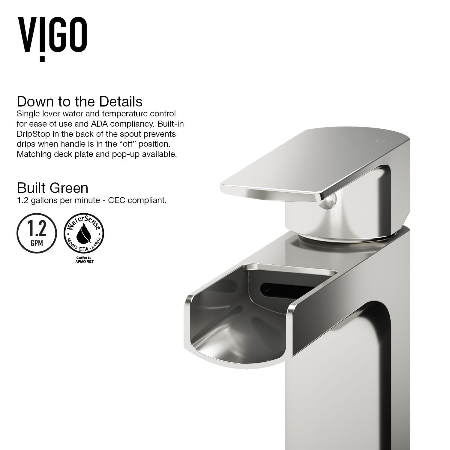 Amada 11-in Brushed Nickel Vessel Bathroom Faucet C4S0 - product image 4