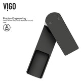 Amada Single Handle Vessel Sink Bathroom Faucet, Matte Black Q2X7 - product image 2