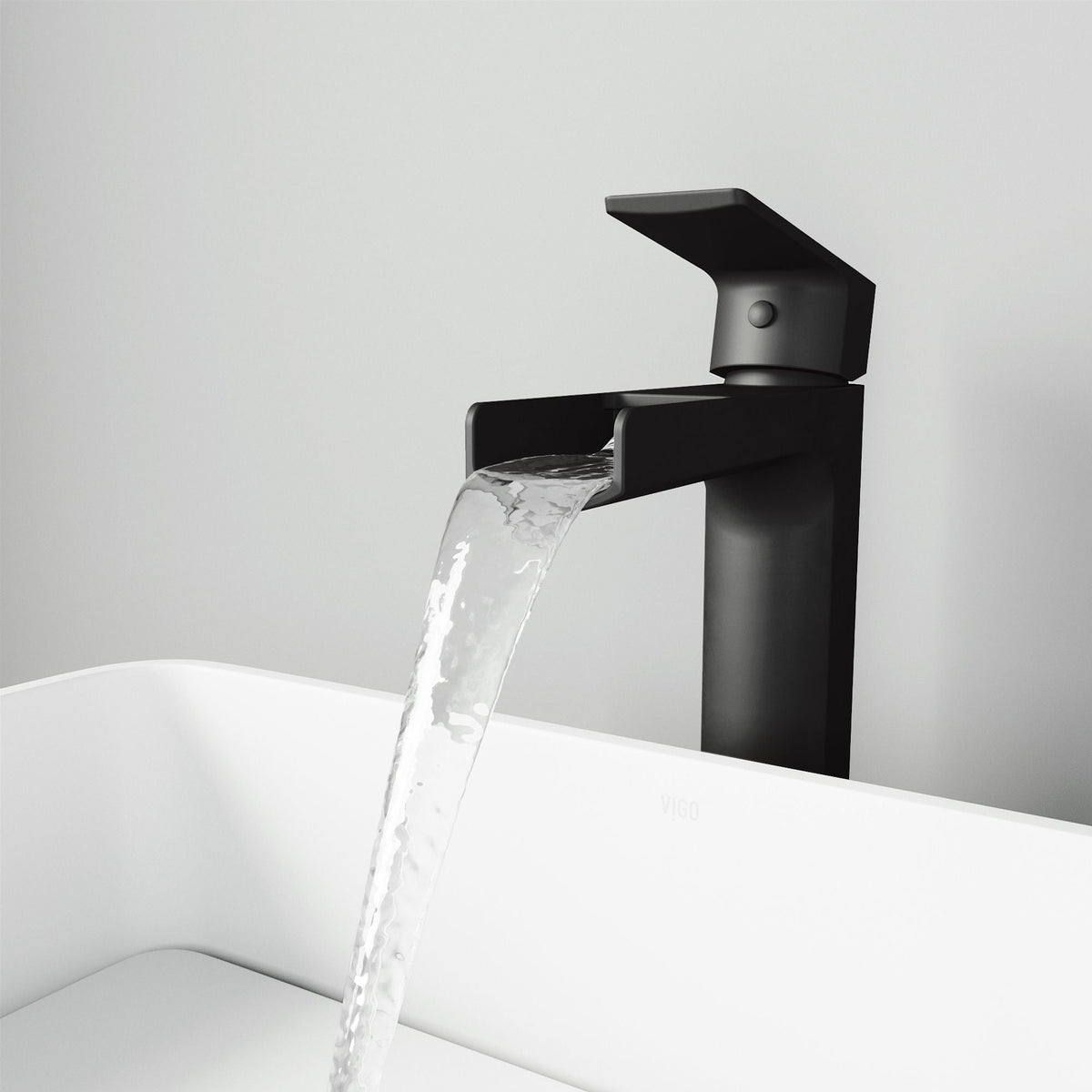 Amada Single Handle Vessel Sink Bathroom Faucet, Matte Black Q2X7 - product image 8