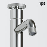 Coca Gothic ConcretoStone Grey Bathroom Sink/Basin Set with Cass Faucet and Rectangular Vessel D9M1 - product image 4
