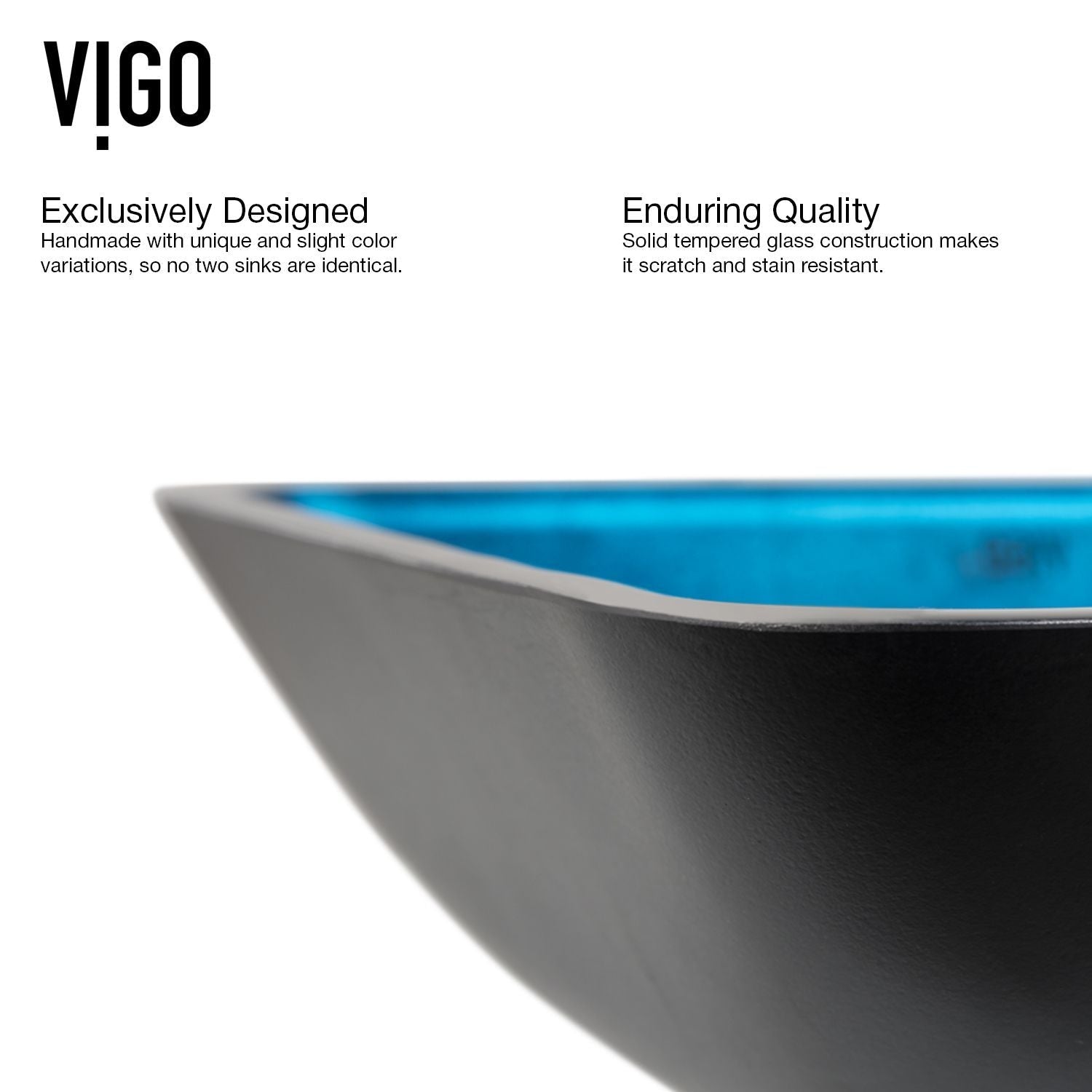 Glass Turquoise Water Bathroom Sink/Basin Set with Niko Faucet and Rectangular Vessel W8I0 - product image 7