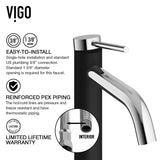 Jasmine MatteStone White Bathroom Sink/Basin Set with Lexington Faucet and Rectangular Composite Vessel F7R7 - product image 7