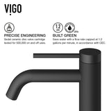 Lexington Single Handle Vessel Sink Bathroom Faucet with cFiber© Body, Matte Black R1V2 - product image 3