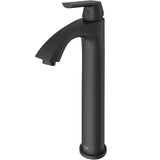 Linus Single Handle Vessel Single Hole Bathroom Sink Faucet, Matte Black E7C1 - product image 2