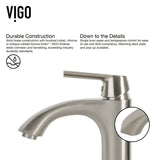Linus Single Handle Vessel Sink Bathroom Faucet, Brushed Nickel H5D5 - product image 4