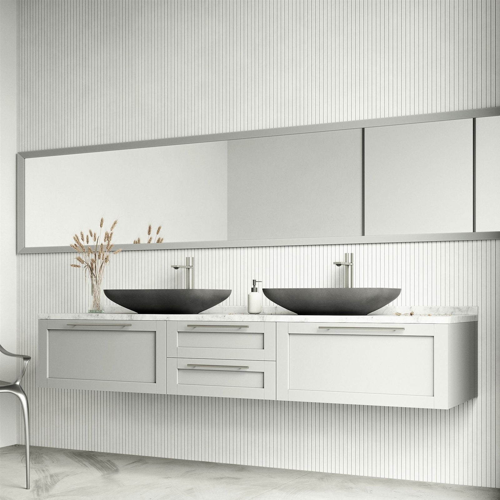 Lorca Gothic ConcretoStone 22x15-in Deep Grey Bathroom Sink/Basin with Rectangular Vessel W6P7 - product image 7
