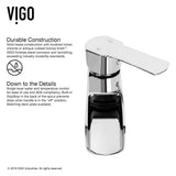 Marigold MatteStone White Bathroom Sink/Basin Set with Niko Faucet and Rectangular Composite Vessel T6H4 - product image 6