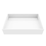 Montauk MatteStone 23x15-in Deep White Bathroom Sink/Basin with Rectangular Vessel Y1L8 - product image 1