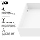 Montauk MatteStone 23x15-in Deep White Bathroom Sink/Basin with Rectangular Vessel Y1L8 - product image 4