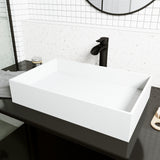 Montauk MatteStone 23x15-in Deep White Bathroom Sink/Basin with Rectangular Vessel Y1L8 - product image 6