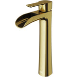 Niko Single Handle Single-Hole Bathroom Vessel Faucet in Matte Brushed Gold B4G4 - product image 1