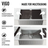 Oxford 1-Bowl Stainless Steel Apron Front Farmhouse Kitchen Sink with Accessories, 30-in A6F3 - product image 4